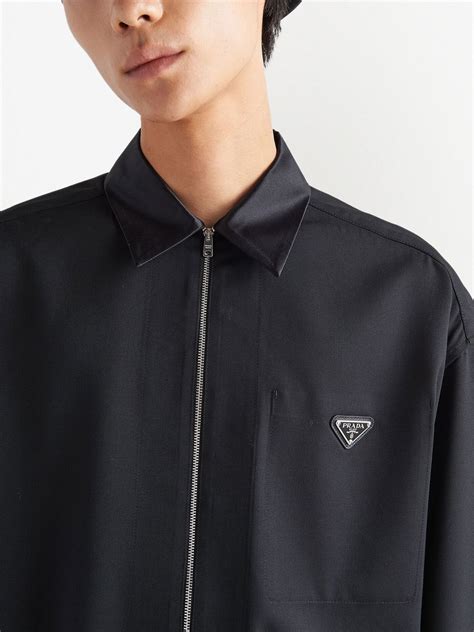 prada black shirt price in india|prada dress shirt long sleeve.